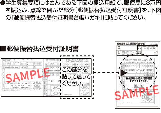 郵便振替払込受付証明書