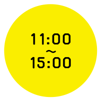 11:00～15:00